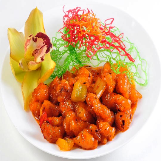 F2. Ð–Ð°Ñ€ÐµÐ½Ð°Ñ ÐºÑƒÑ€Ð¸Ñ†Ð° Ð² Ð¾ÑÑ‚Ñ€Ð¾Ð¼ ÑÐ¾ÑƒÑÐµ<br>è¾£å­é¸¡ä¸